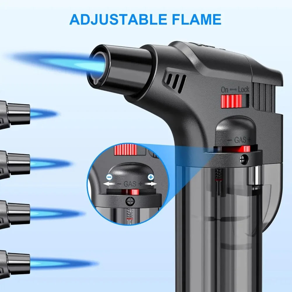 Welding Torch Lighters Windproof Lighter Butane Gas Lighter Smoke Cigar Accessories Outdoor Grilling Tools 2024 New Jet Ignition